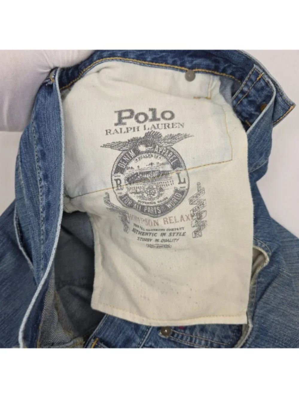 Polo Ralph Lauren Thompson Relaxed Jeans Mens 34x30 Blue Denim Straight